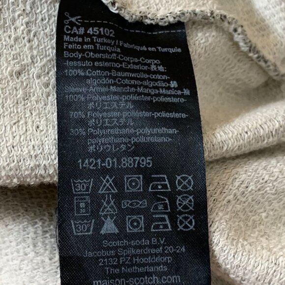 Maison Scotch Grey Short Sleeve Sweater Mini Dress - Picture 11 of 15